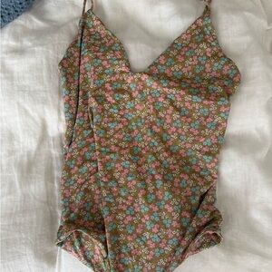 Mai Swim Everyday Bodysuit floral one piece size small